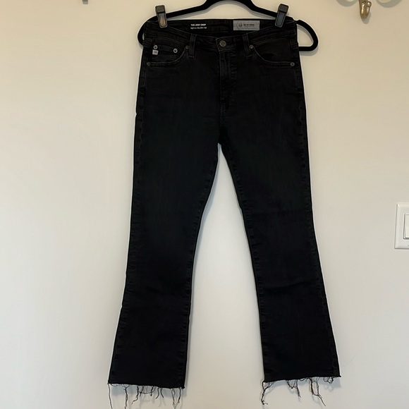 AG The Jodi Crop Size 28 Grey/Black - Picture 1 of 4